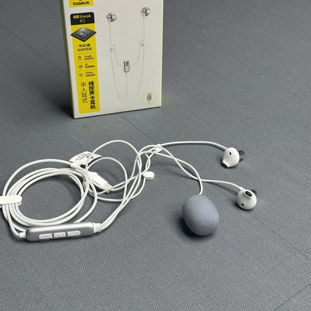 Tai nghe dây chân Type C BASEUS ANCOK - K1, có Mic thu âm, hát karaoke online