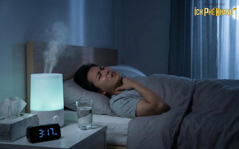 Đau họng về đêm vì sao nặng hơn ban ngày