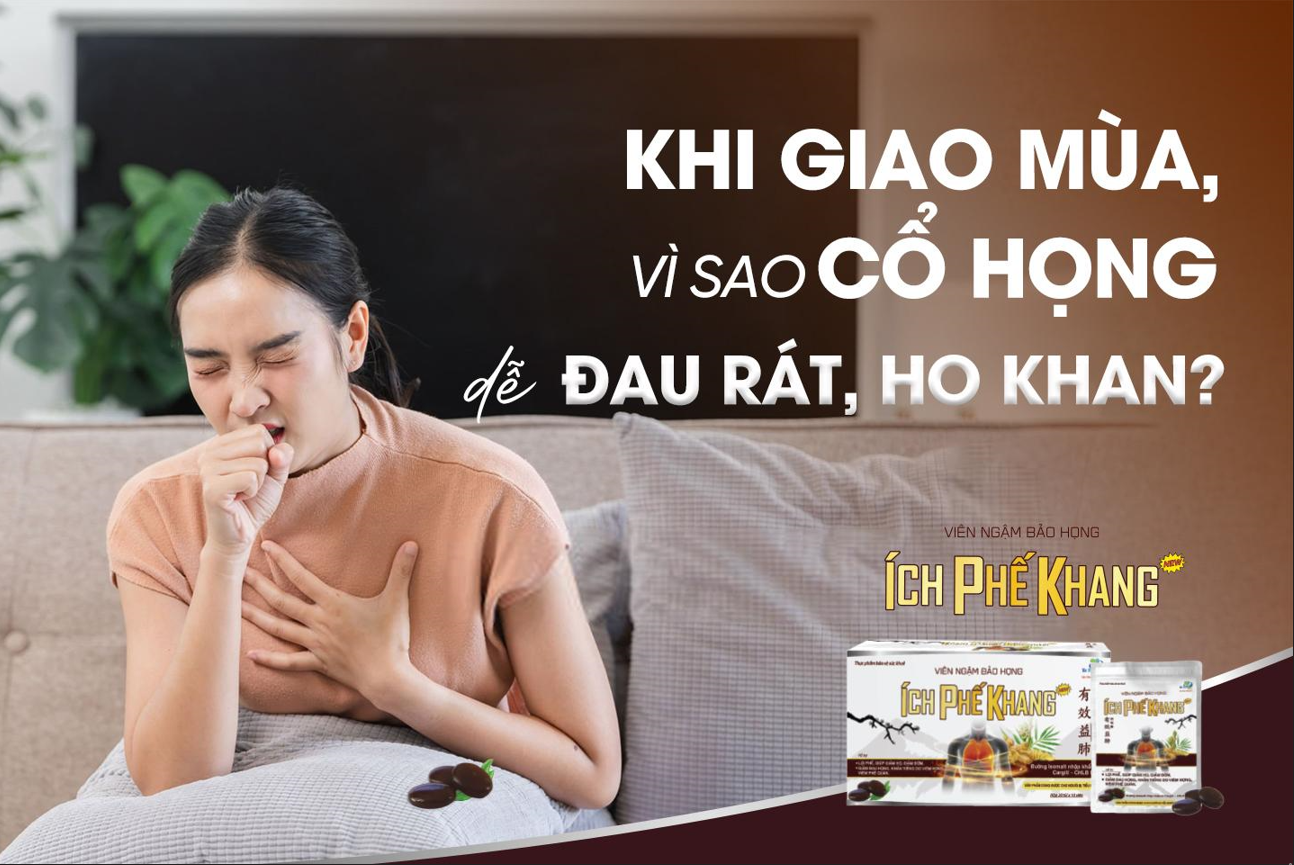 Ho, rát họng khi thời tiết thay đổi: giải pháp an toàn từ thảo dược