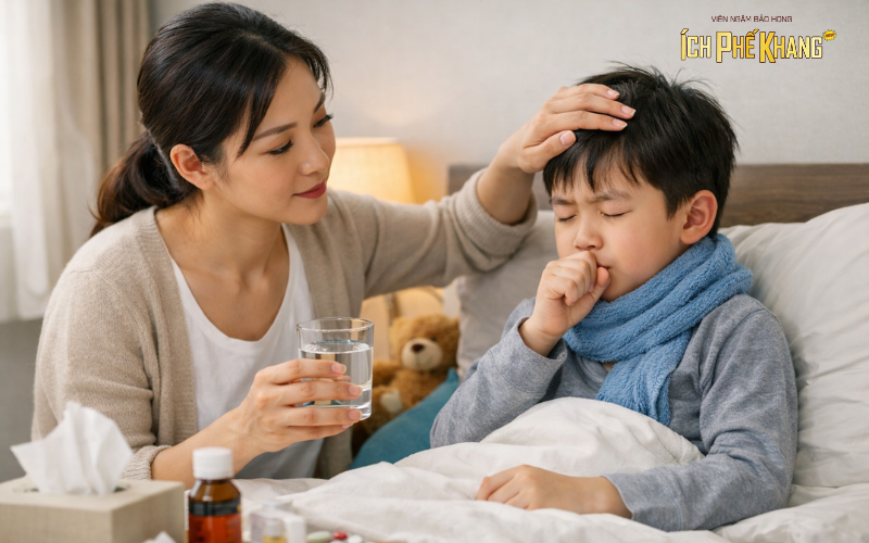 Phải làm gì khi bé bị ho khan kéo dài?