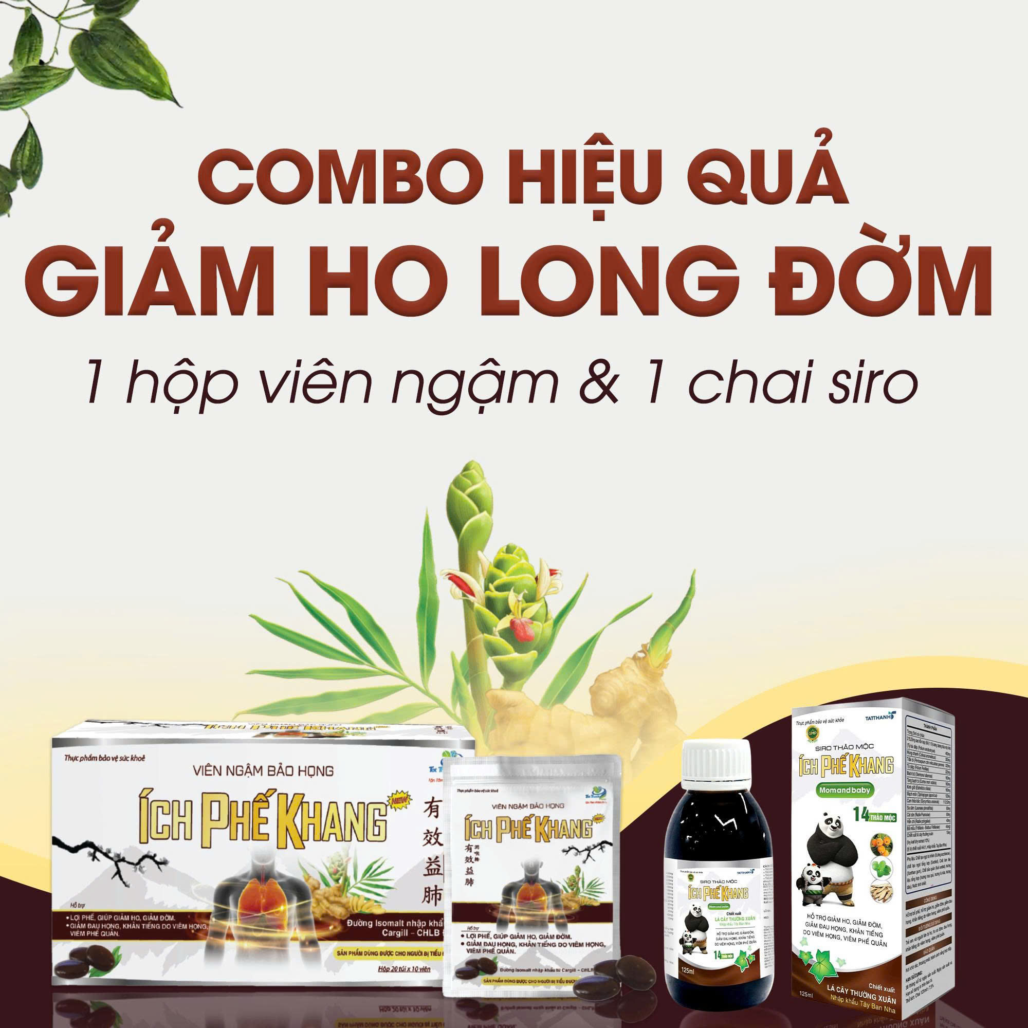 Combo giảm ho, long đờm hiệu quả