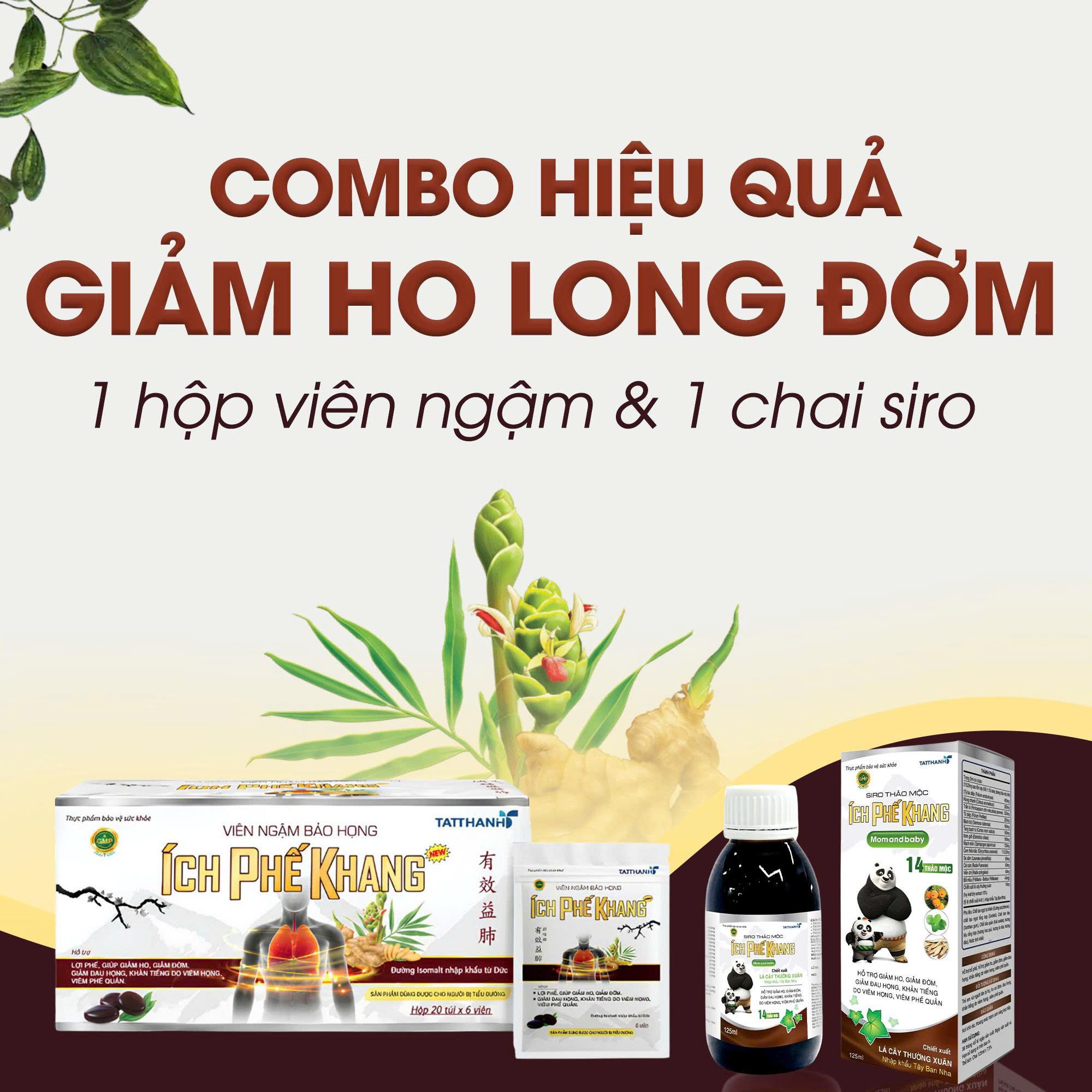 Combo giảm ho, long đờm hiệu quả