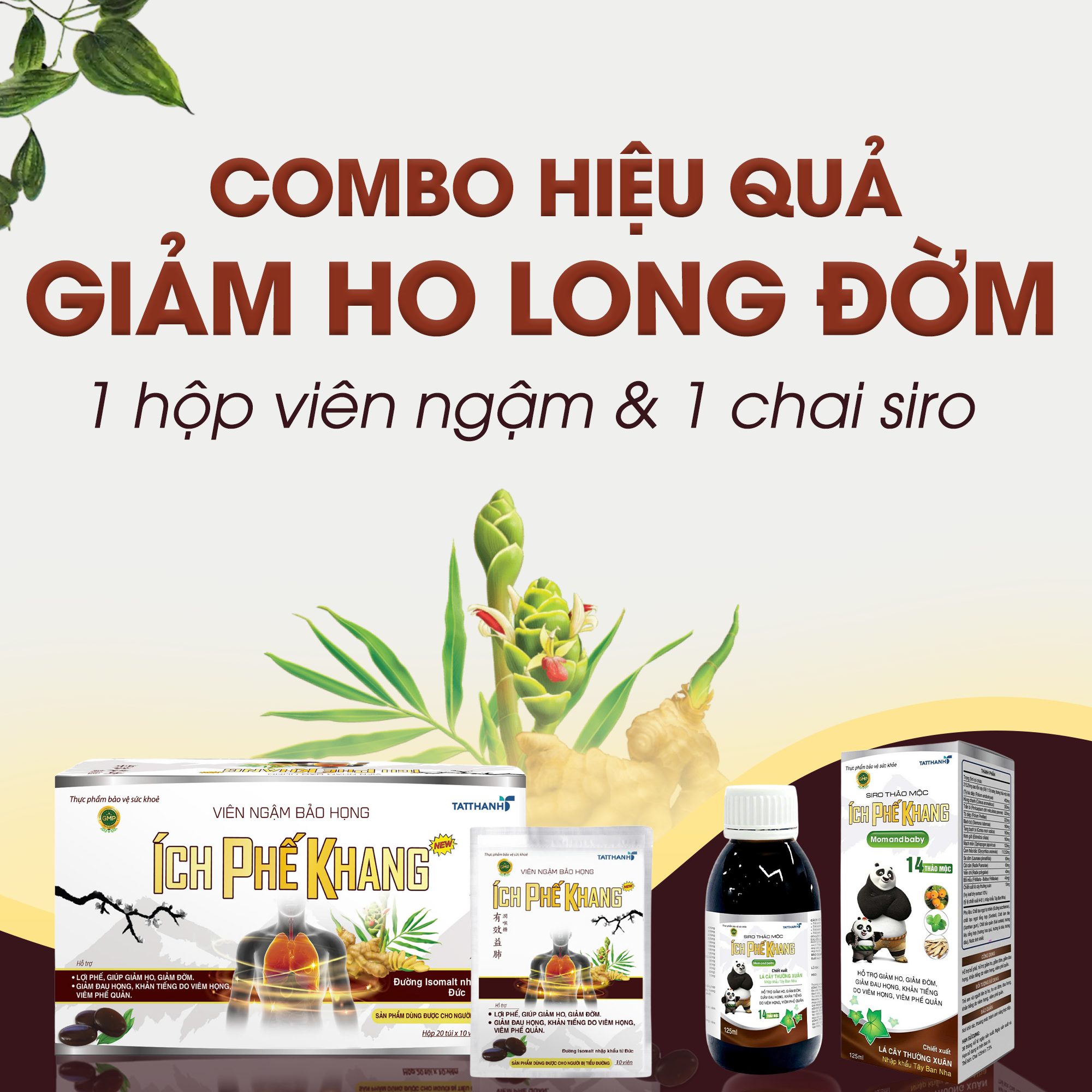 Combo giảm ho, long đờm hiệu quả