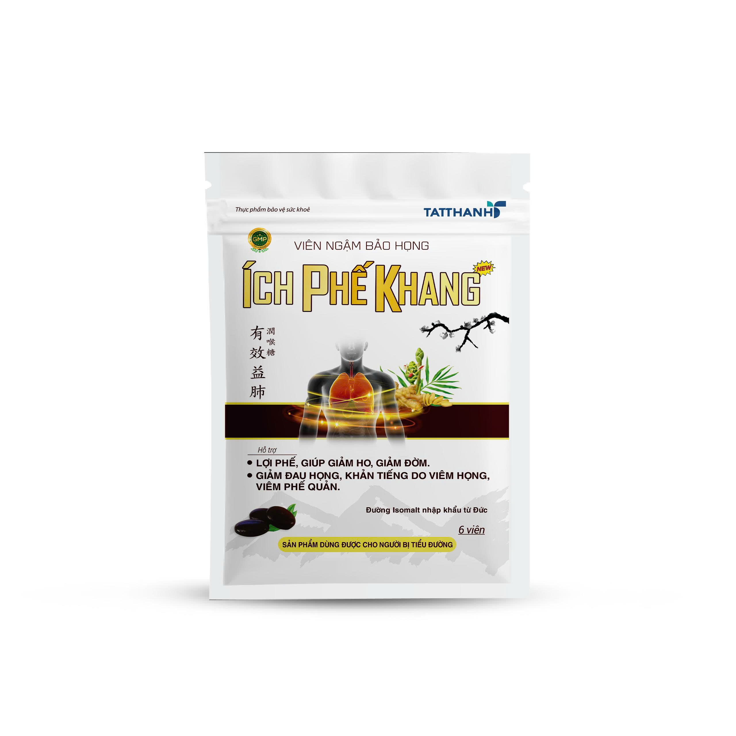 Viên ngậm bảo họng Ích Phế Khang New (2 hộp)