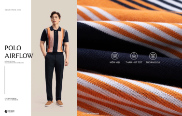 Polo dệt kim Airflow – Giải pháp cho mùa hè nóng ẩm