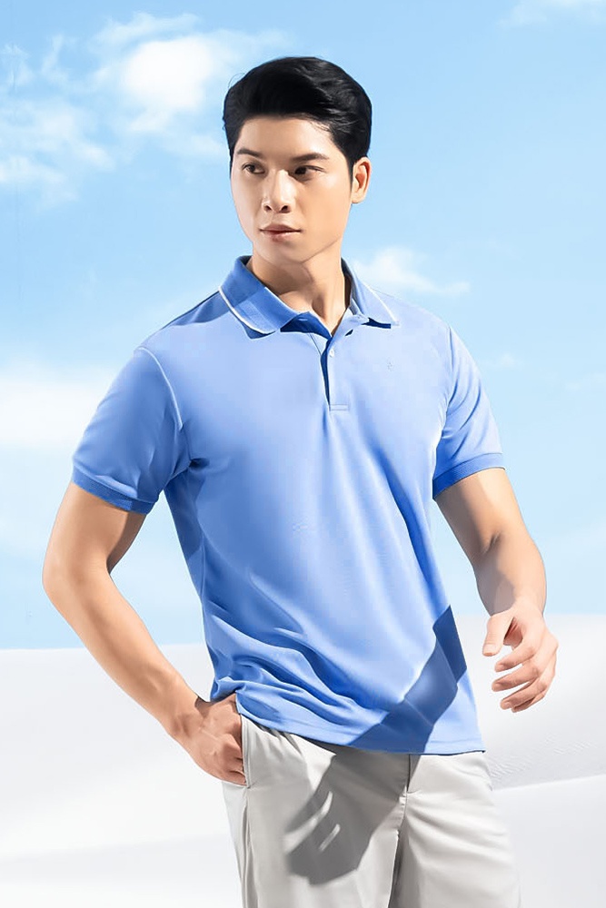 Áo Polo Cafe Xanh Dương APC.216