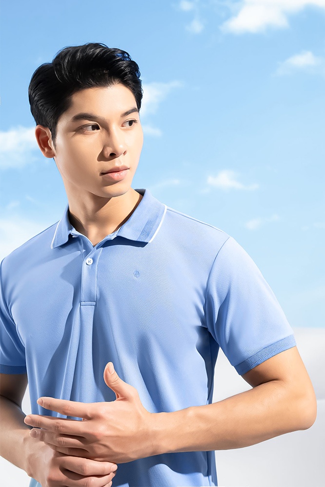 Áo Polo Cafe Xanh Dương APC.216