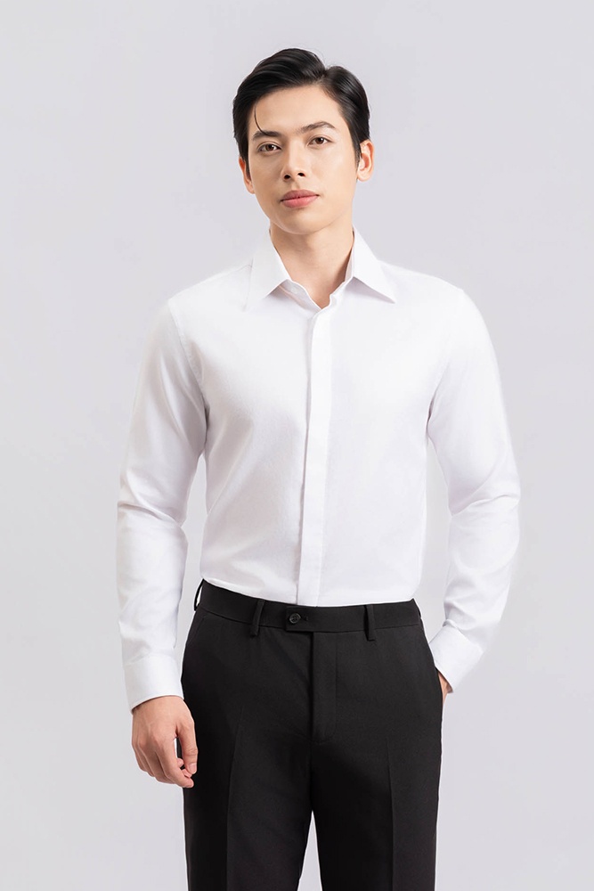 ELEGANT-Áo Sơ Mi Cottton Premium SMD.1483