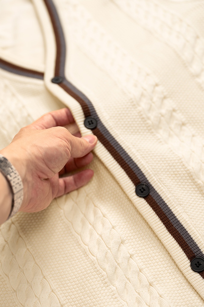 Áo Len Cardigan Herringbone ALD.276
