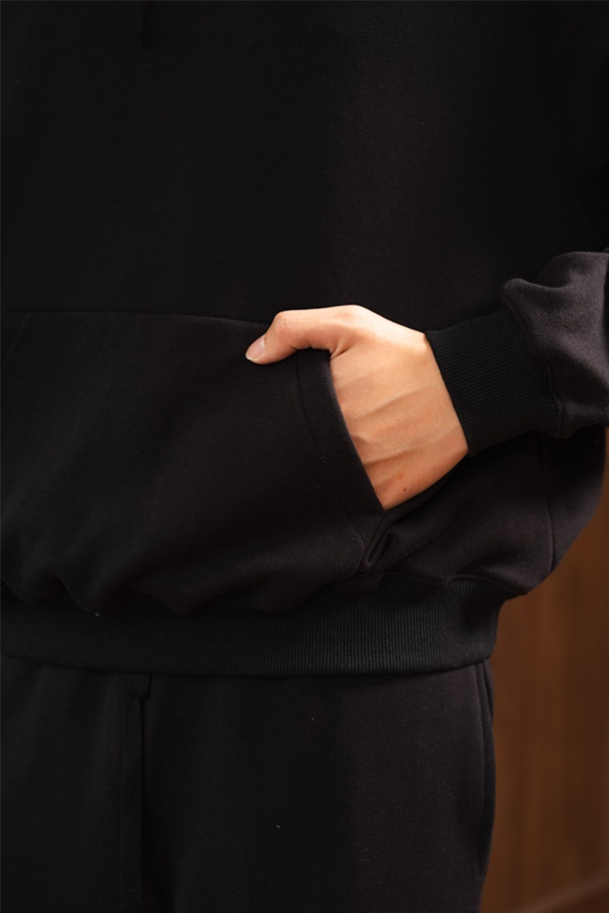 Bộ Nỉ Hoodie Đen GBN.002