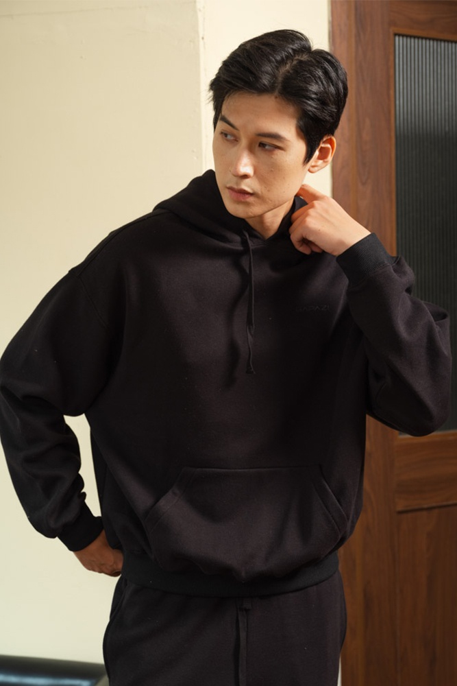 Bộ Nỉ Hoodie Đen GBN.002