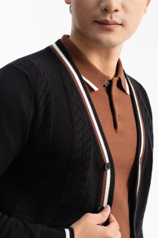 Áo Len Cardigan Herringbone ALD.275