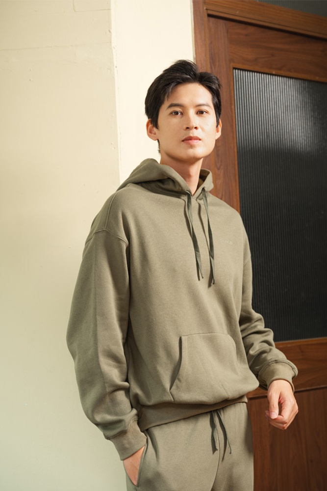Bộ Nỉ Hoodie Xanh Rêu GBN.003