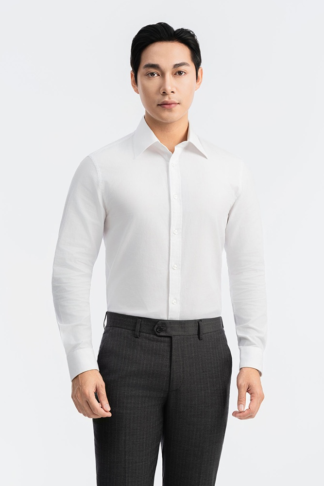 ELEGANT-Áo Sơ Mi Cotton SMD.1482