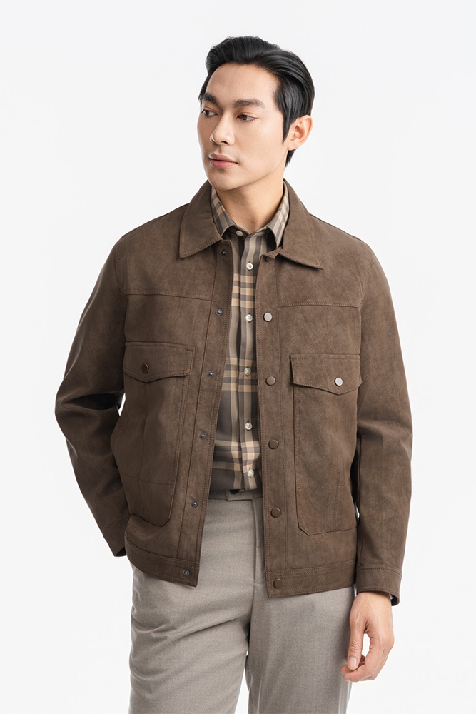 Áo Khoác Da Lộn AKD.340