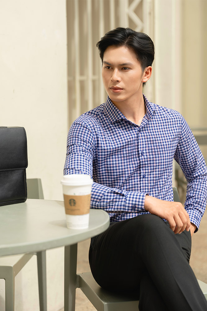 BASIC-Áo Sơ Mi Cotton SMD.1533