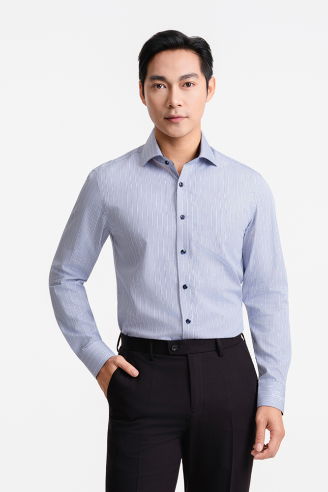 ELEGANT-Áo Sơ Mi Cotton SMD.1499
