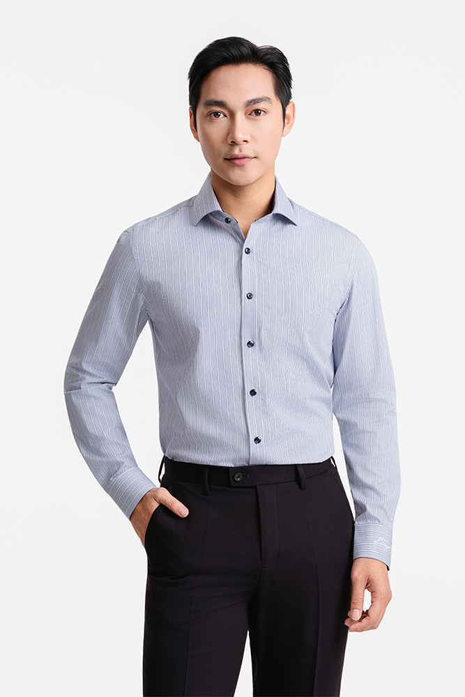 ELEGANT-Áo Sơ Mi Cotton SMD.1499