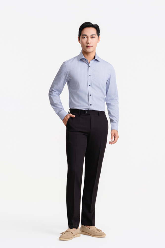 ELEGANT-Áo Sơ Mi Cotton SMD.1499