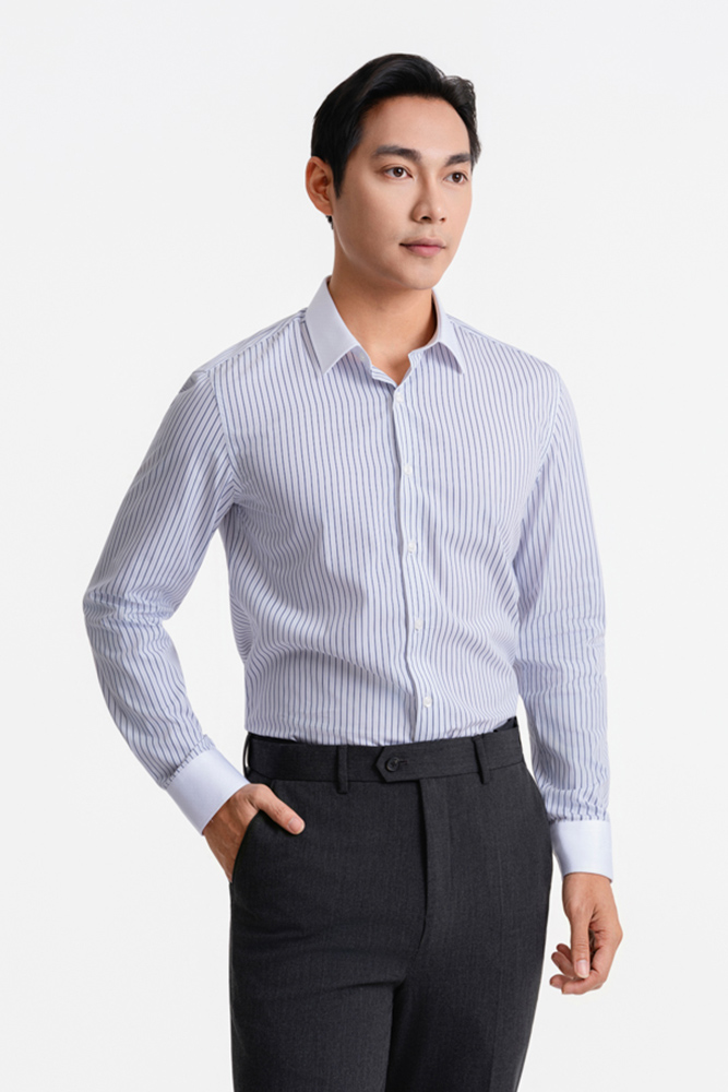 ELEGANT-Áo Sơ Mi Cotton SMD.1500