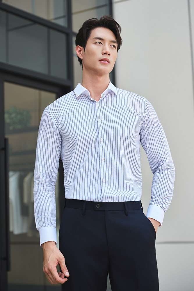 ELEGANT-Áo Sơ Mi Cotton SMD.1500