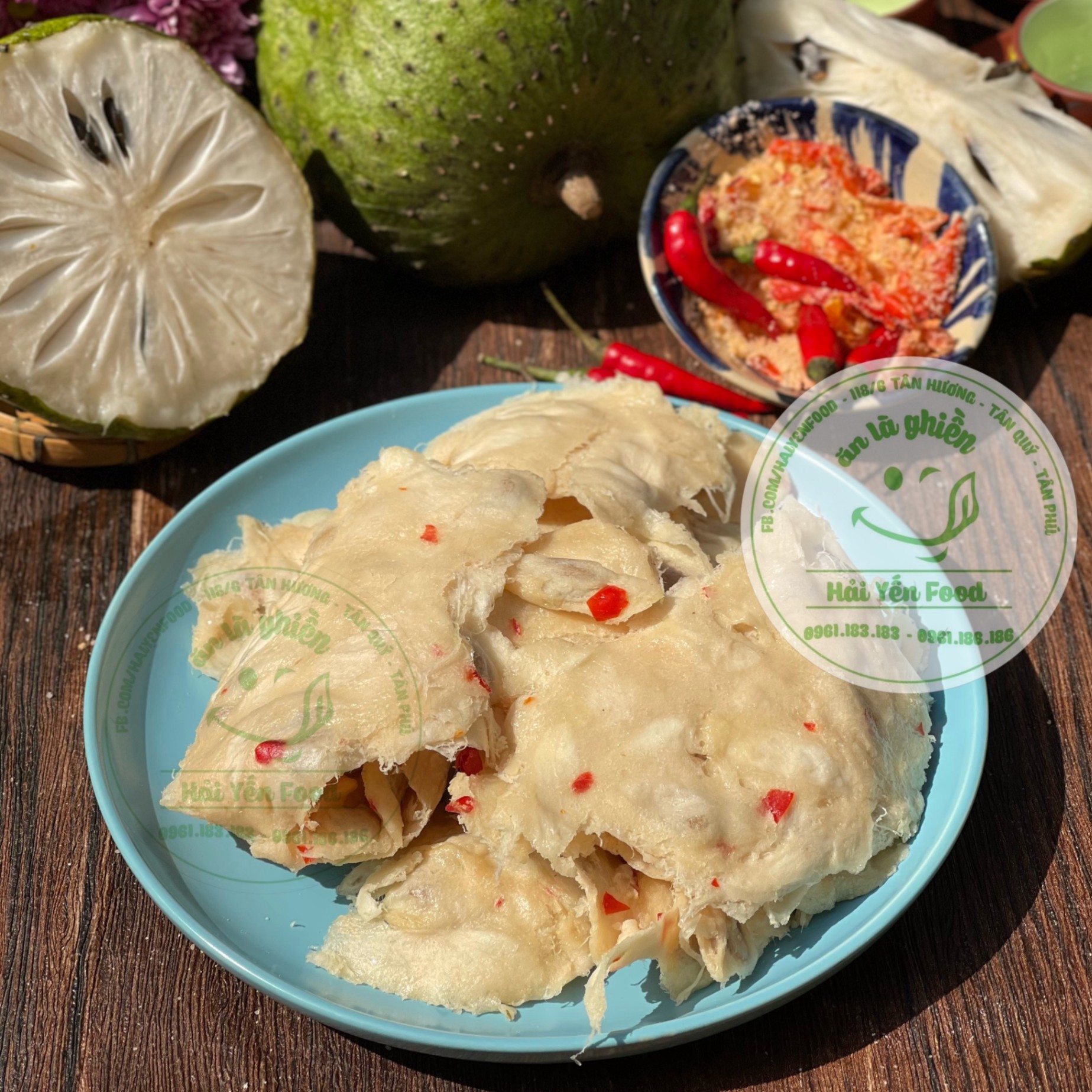 Mãng cầu sấy muối ớt nhà làm
