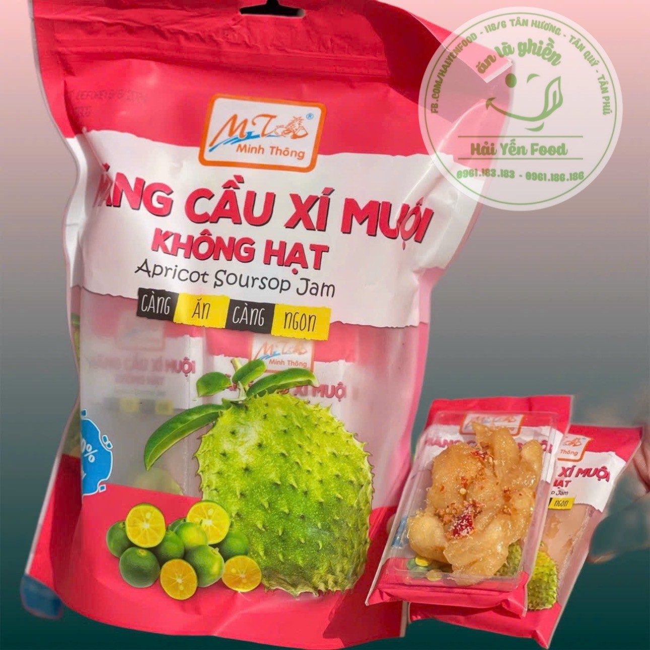 Mãng cầu sấy xí muội Minh Thông không hạt