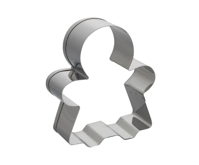 (15-01831) KHUÔN CẮT HÌNH BÁNH GỪNG BẰNG INOX HÌNH BÉ GÁI, L7XW9CM