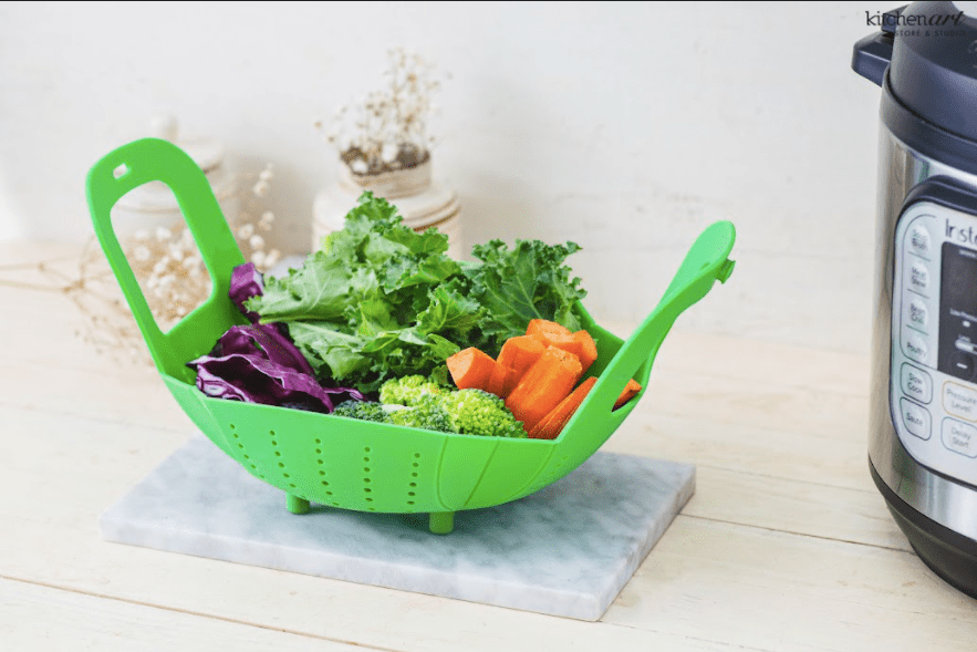 XỬNG HẤP CÓ TAY CẦM INSTANT POT - SILICON XANH