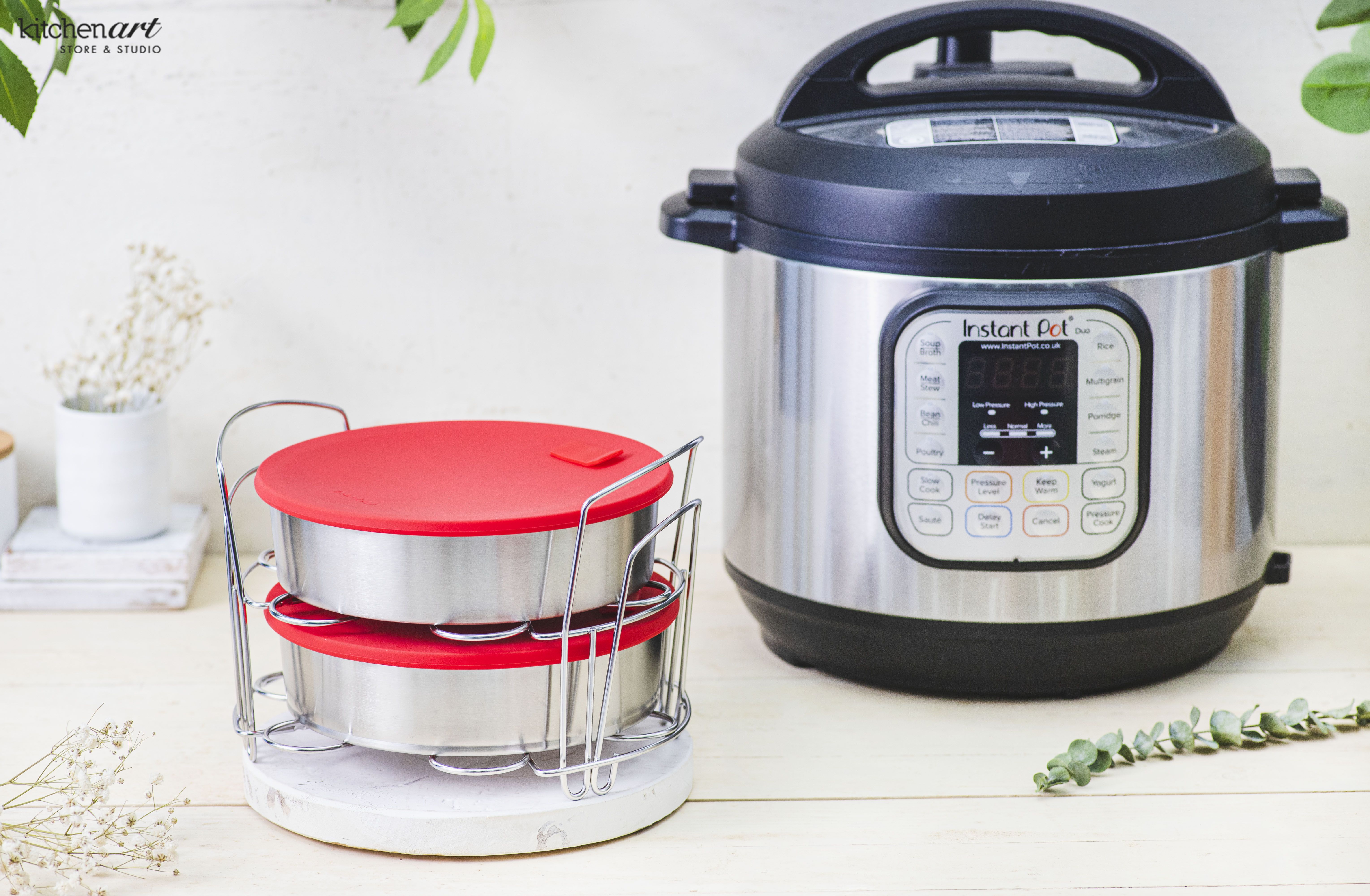 KHUÔN BÁNH INSTANT POT 2 TẦNG 3 NGĂN CÓ NẮP ĐẬY