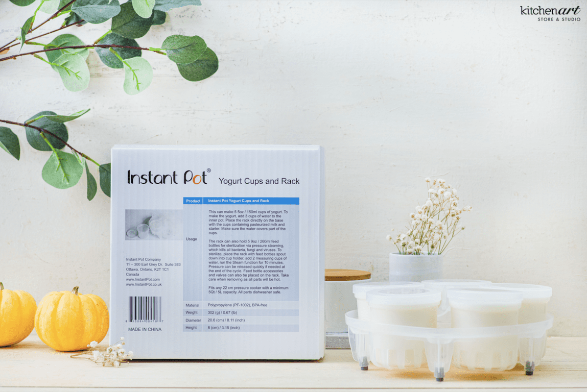 INSTANT POT, BỘ CỐC LÀM SỮA CHUA KÈM NẮP ĐẬY VÀ GIÁ ĐỠ