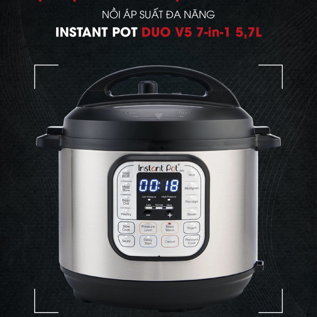 NỒI ÁP SUẤT ĐA NĂNG INSTANT POT DUO V5 7-IN-1 5,7L