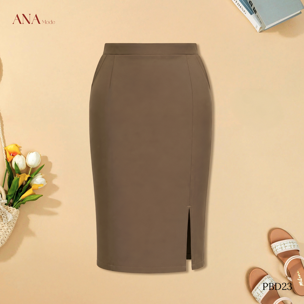 Chân Váy Bút Chì Cotton Lạnh Công Sở CV26PBD23