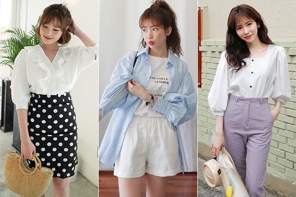 3 kiểu sơ mi bánh bèo được sao nữ Hàn yêu thích hè này