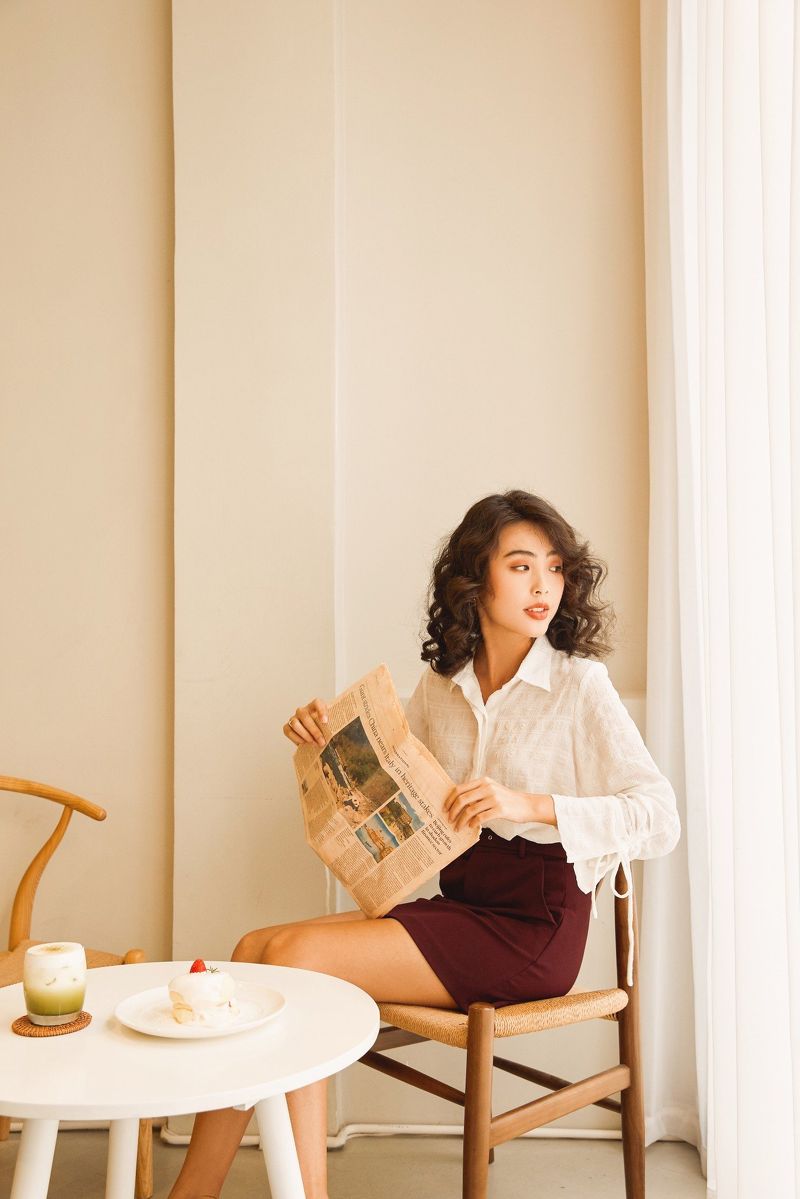 Áo sơ mi kiểu tay dài