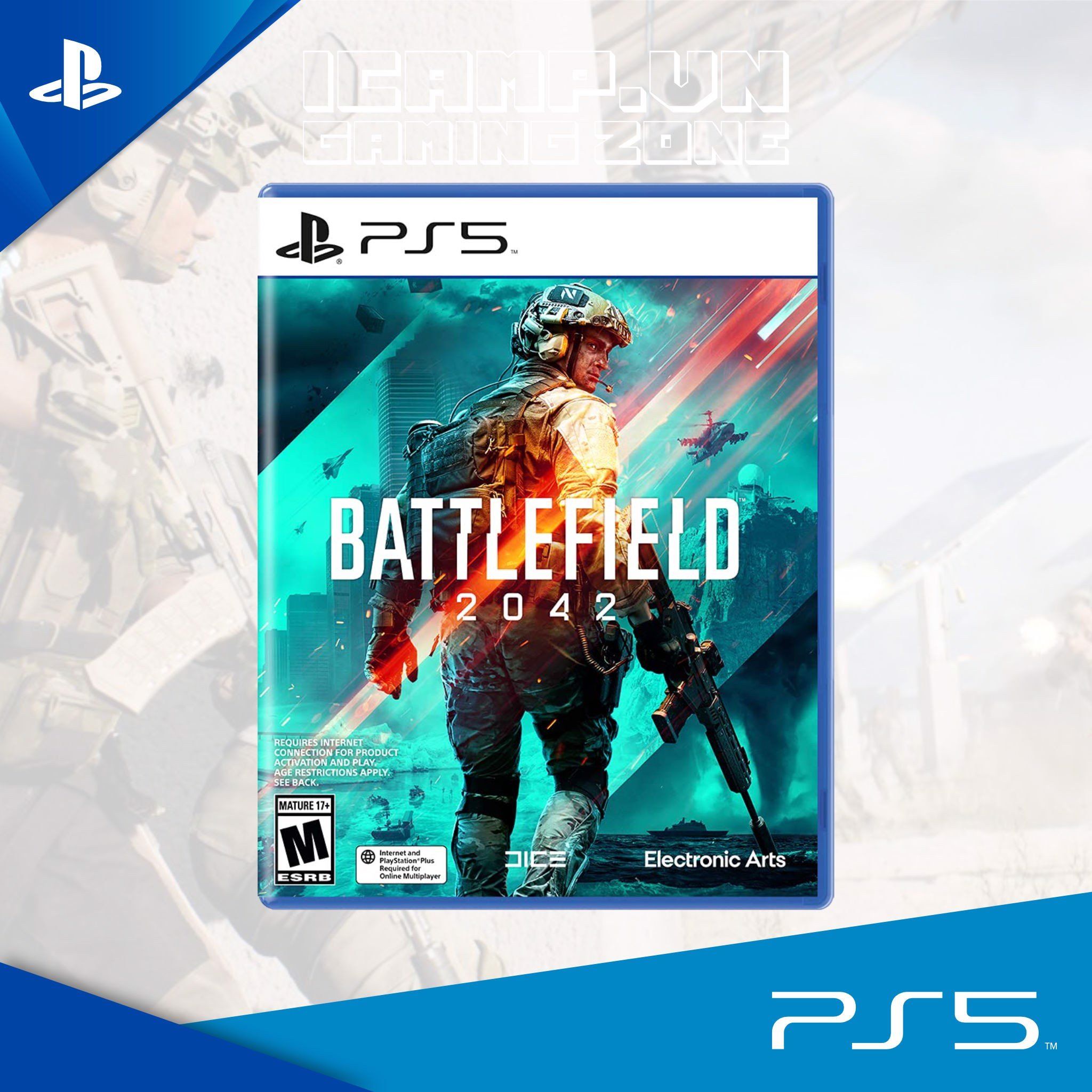 Đĩa game BATTLEFIELD 2042 | PS5 Hệ US