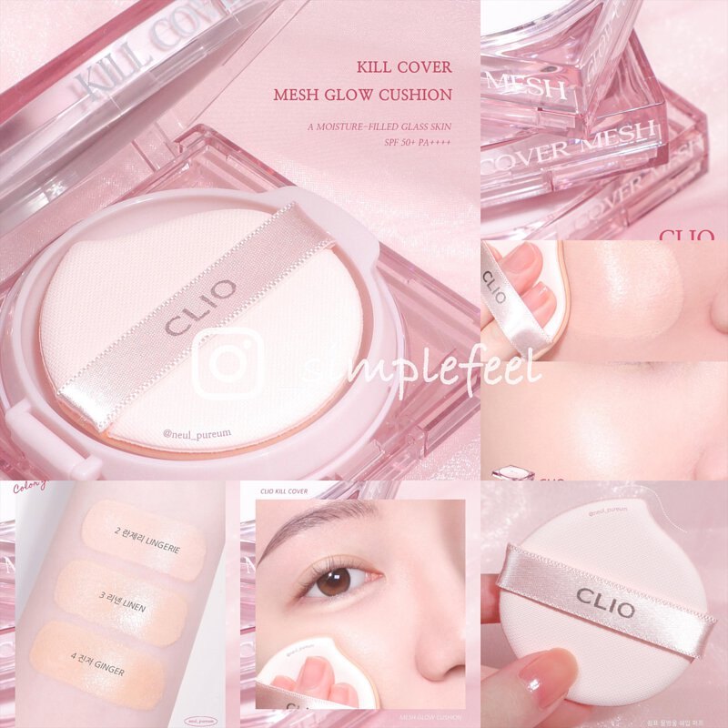 CLIO - Phấn nước Clio Kill Cover Mesh Glow Cushion SPF 50+/PA+++