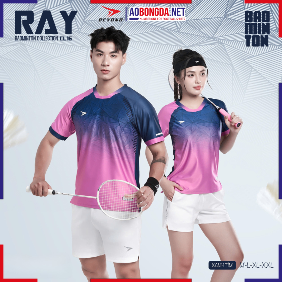 Áo Cầu Lông Beyono CL16 Nam - Xanh Tím - XXL