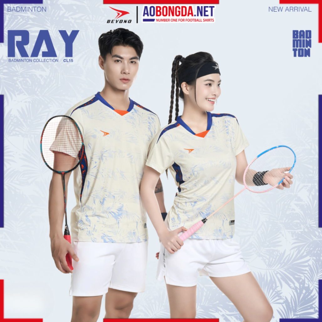 Áo Cầu Lông Beyono Ray CL15 Nam - Kem - M