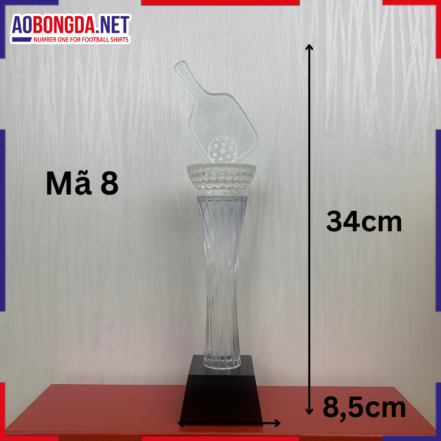 Kỷ Niệm Chương Pickleball Mã 8 - Trắng - 1 size