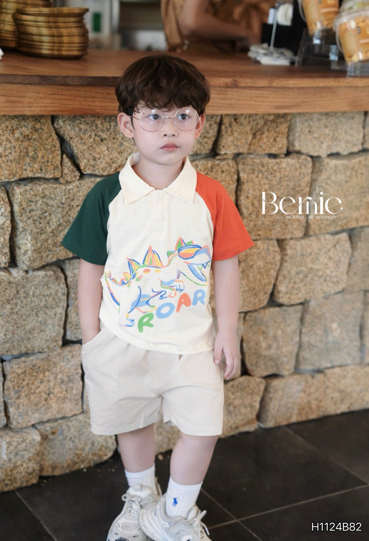 Bộ polo khủng long sắc màu ri7 (80-140)
