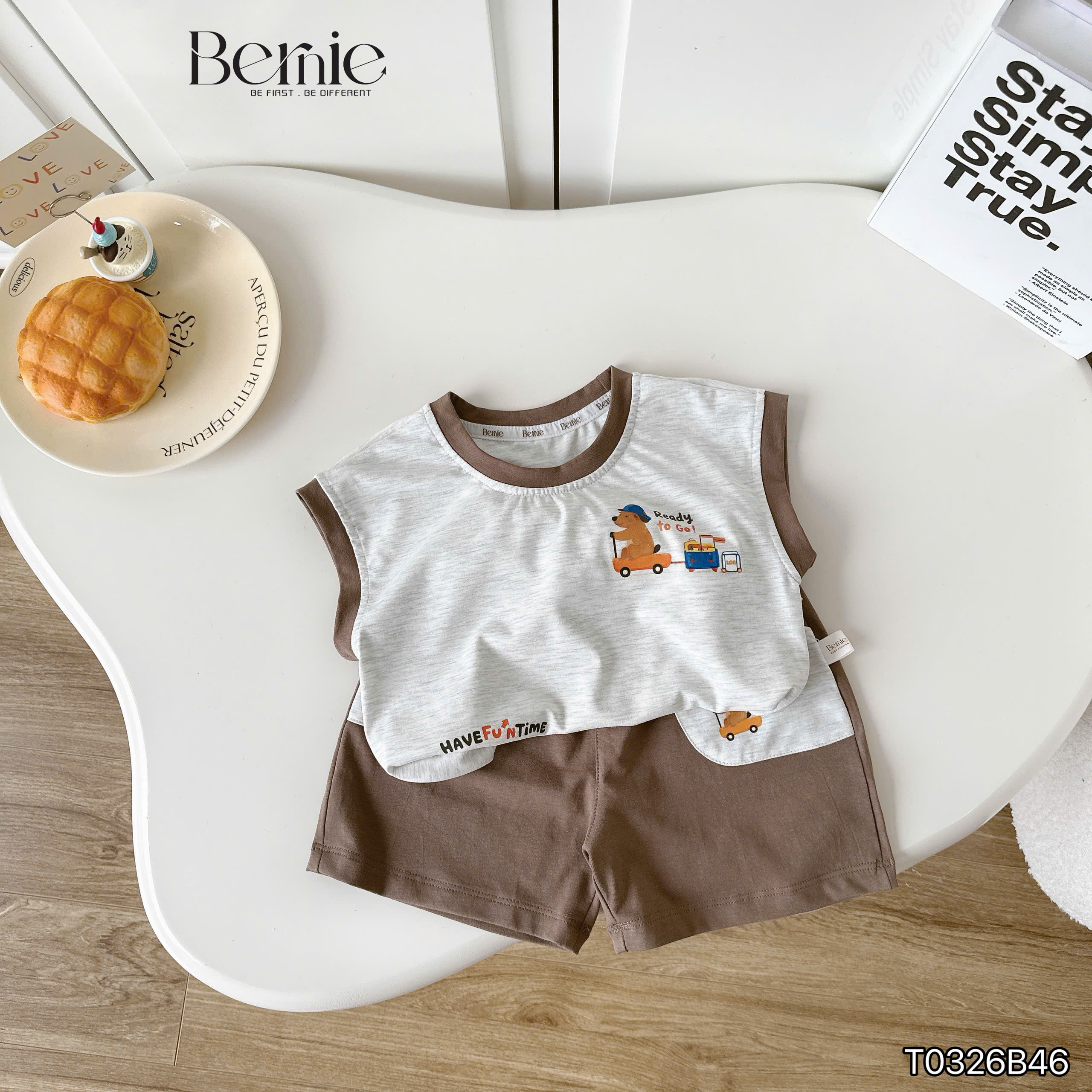 Bộ Tanktop Brownie năng động ri7 (80-140)