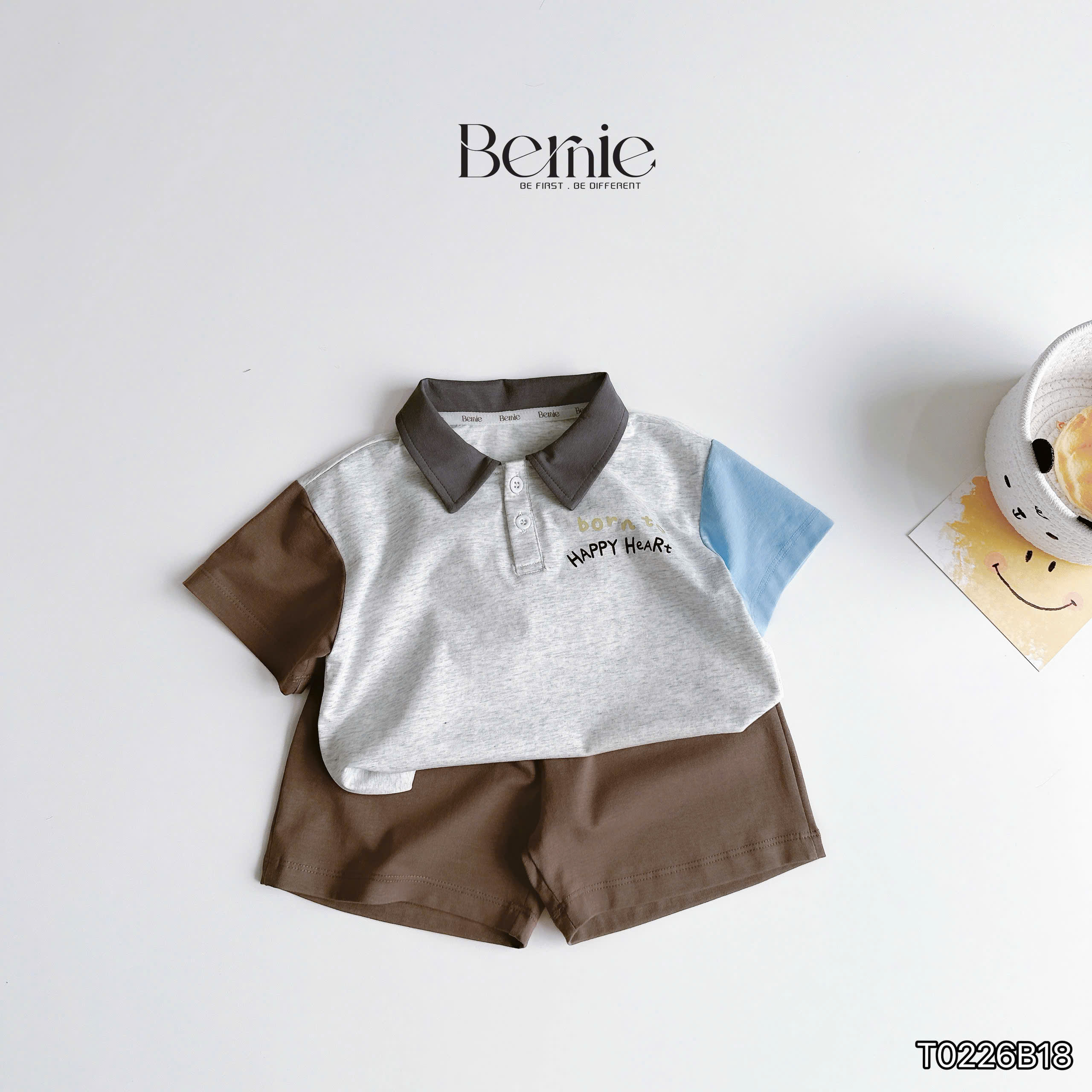 Bộ polo mèo Happy (90-140)