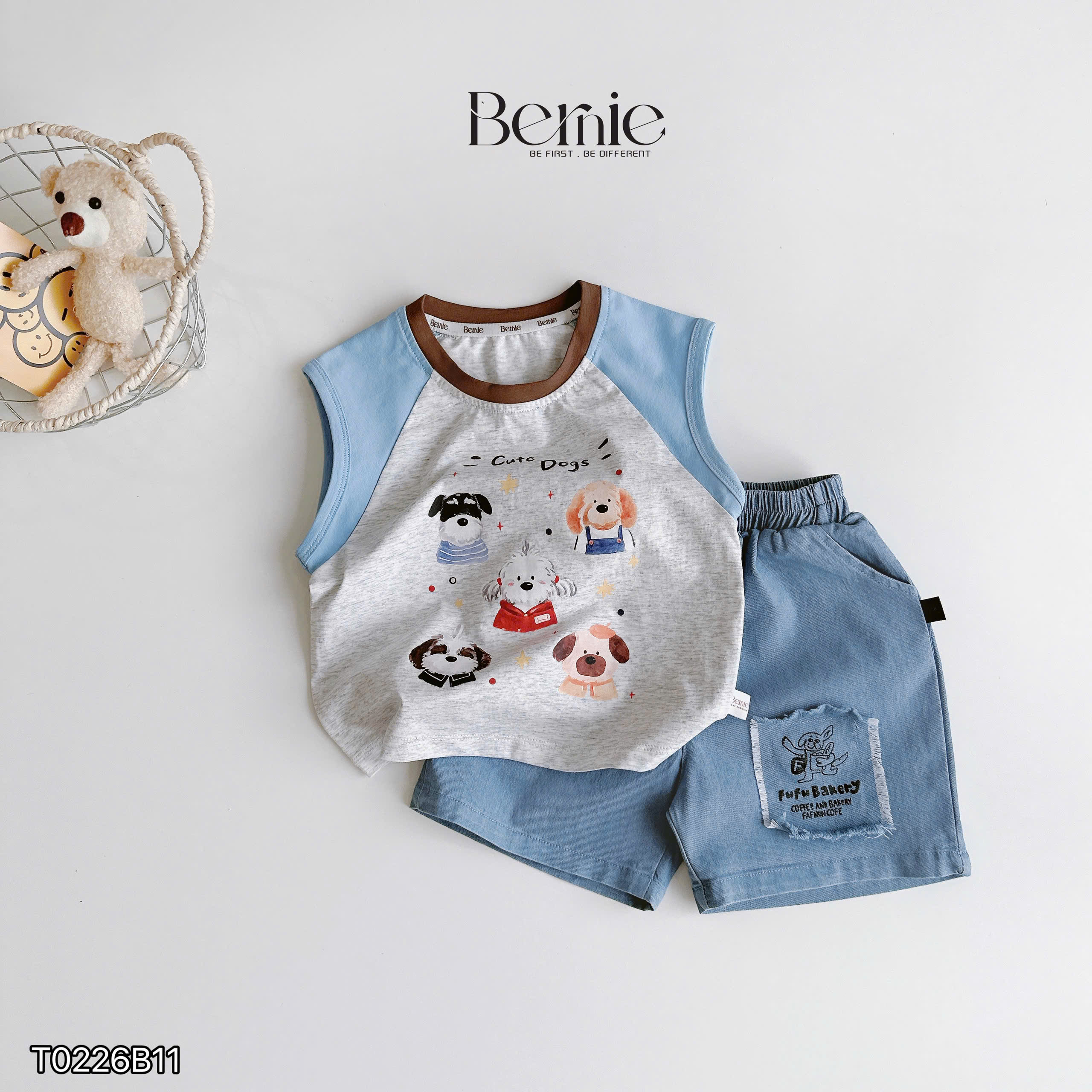 Bộ tanktop Puppy năng động ri7 (80-140)