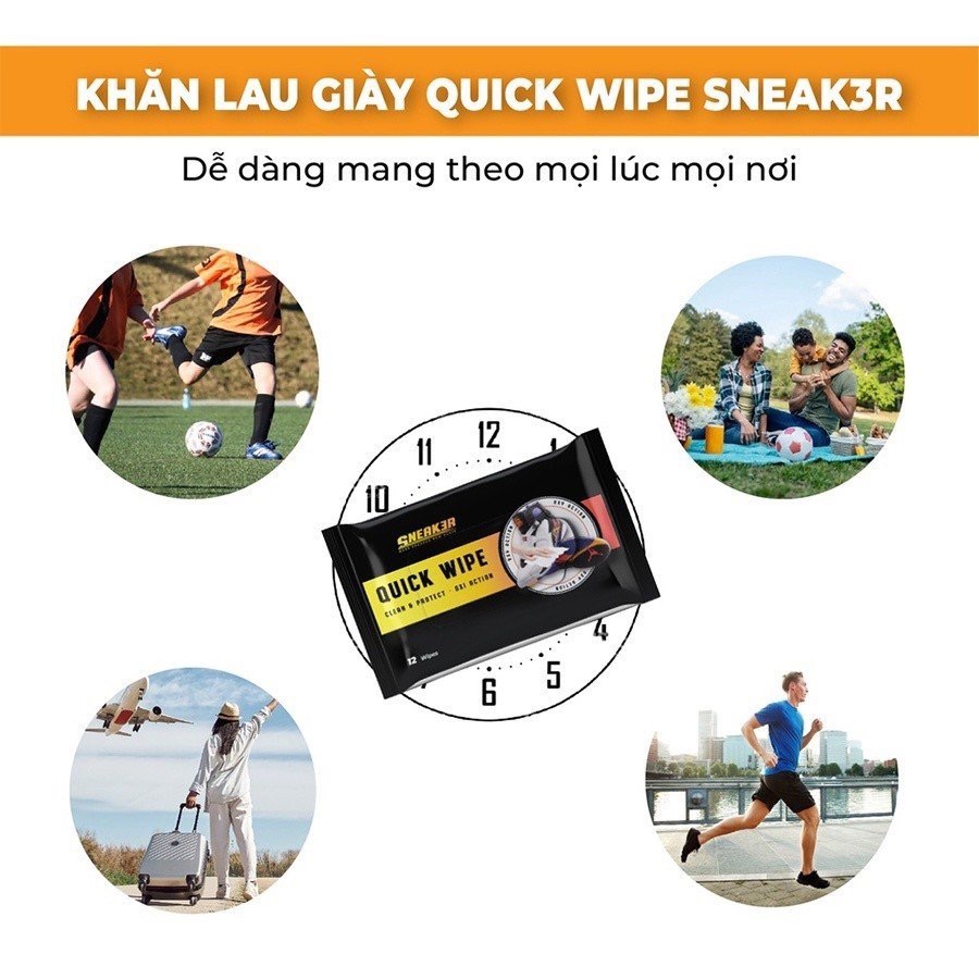 Khăn lau sạch giày nhanh XIMO Quick Wipe Sneak3r