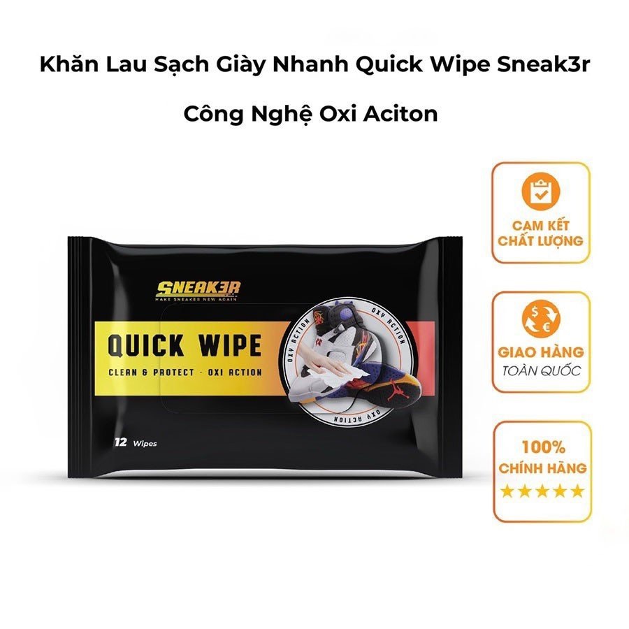 Khăn lau sạch giày nhanh XIMO Quick Wipe Sneak3r