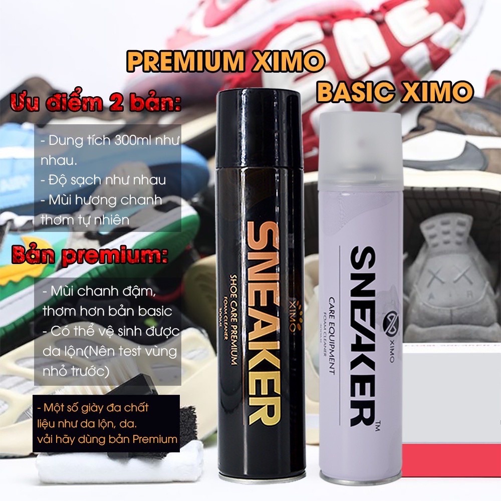 Chai vệ sinh giày XIMO Sneaker Basic 300ml