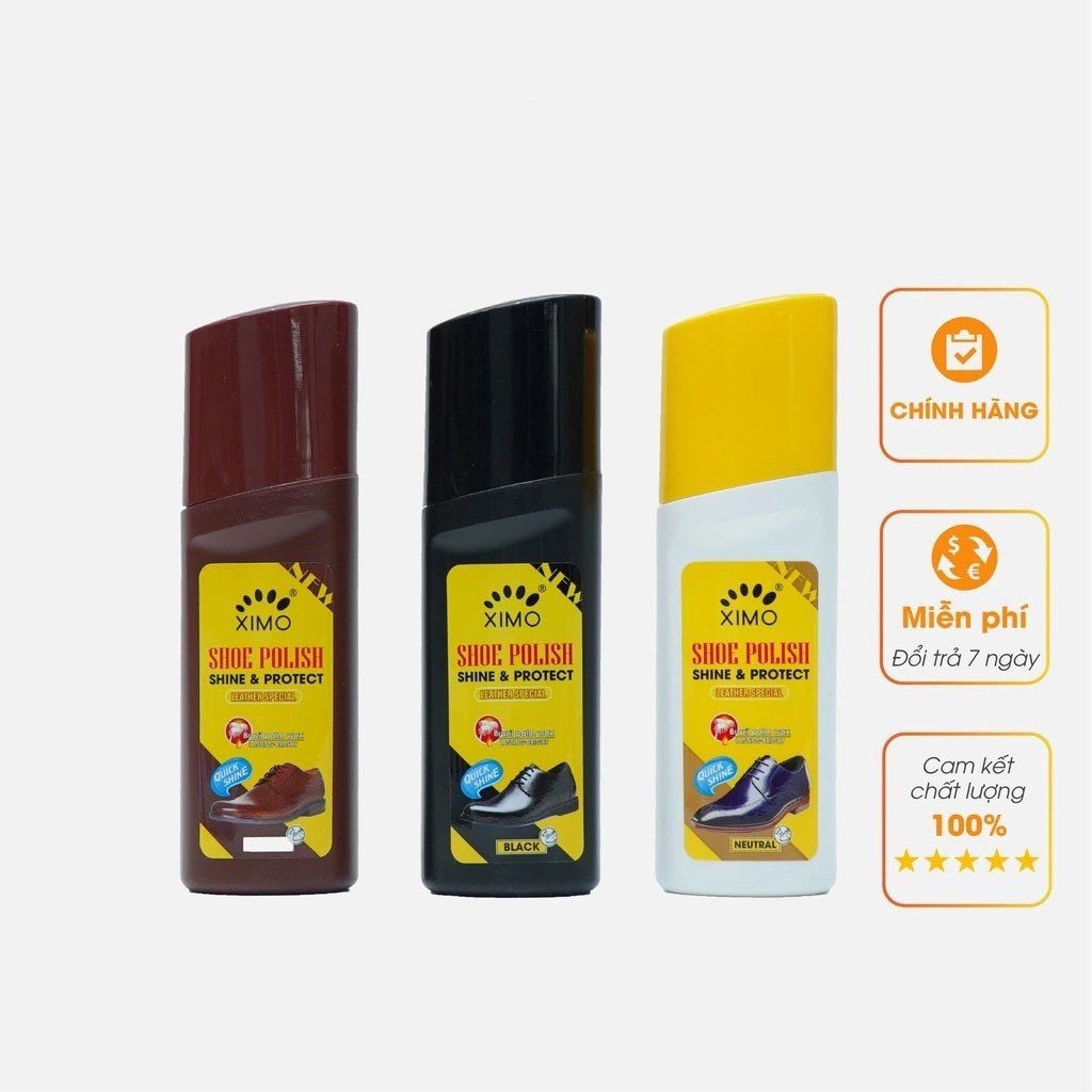 Xi Đánh Giày Nước Shoe Polish XIMO 75ml