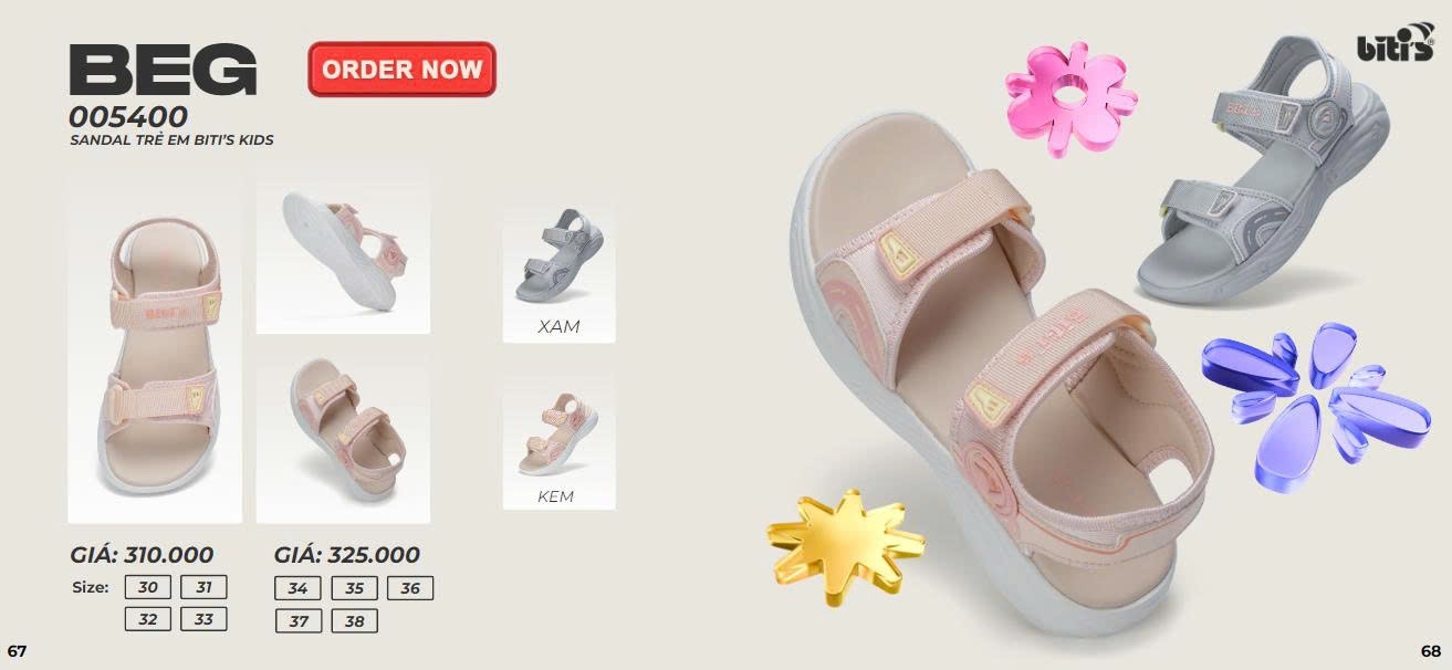 Sandal trẻ em Bitis BEG005400XAM