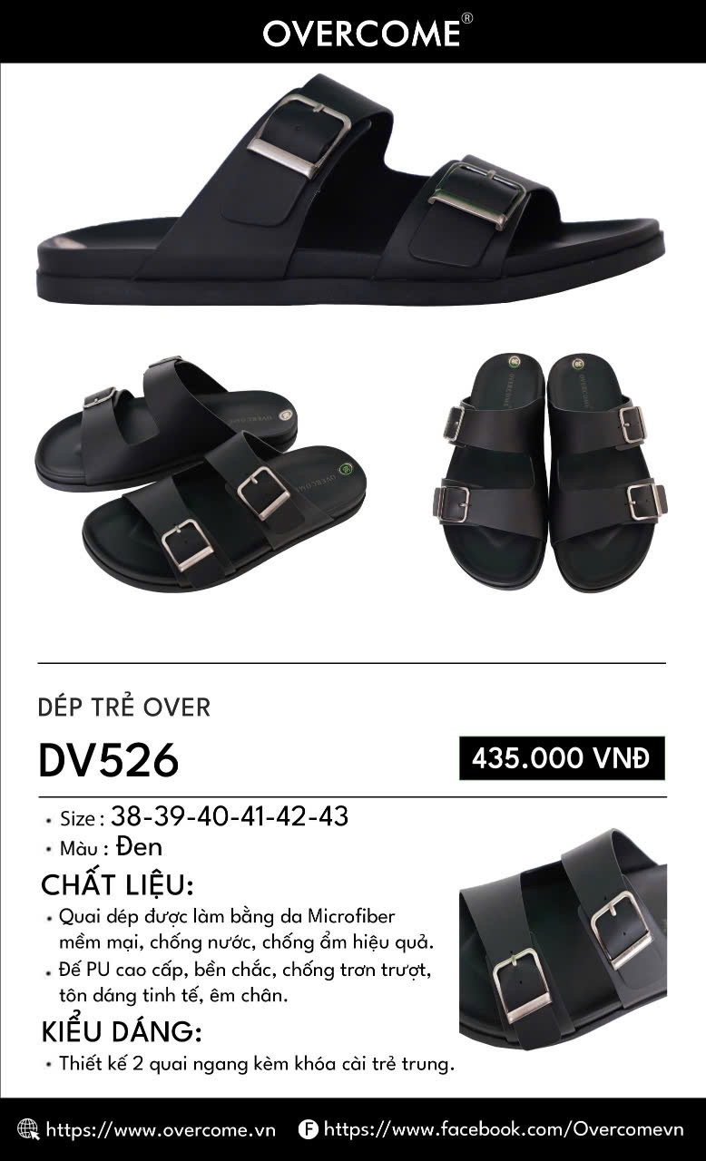 Dép nam Overcome DV526DEN